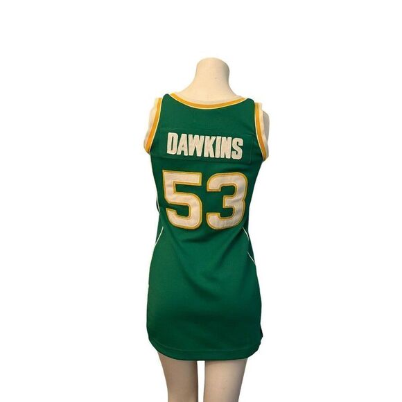 Small Darryl Dawkins Evans High School Cheerleading Dress Basketball Stitch Vtg - Picture 4 of 5